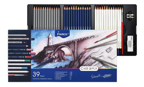 Marco Chroma Drawing Tools Set 39 - Drawing Tools Set 39Pc