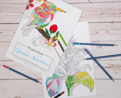 Jasart Adult Colouring Books - Water Colouring Book A4 Animals