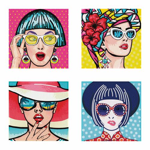 Diamond Dotz Mini Dotz - Four Beauties