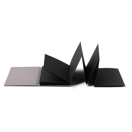 Fabriano Leporello Cromia Journal - 220gsm 11.5x16.5cm 20 Sheets Light Pale Grey