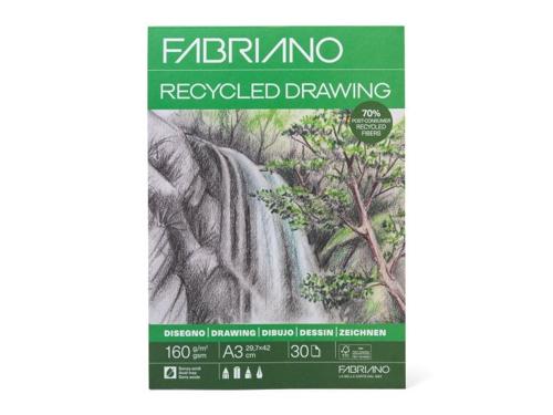 Fabriano Recyled Drawing Pads - 160gsm A3 30 Sheets