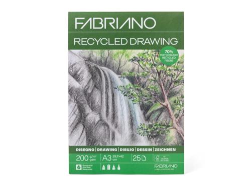 Fabriano Recyled Drawing Pads - 200gsm A3 25 Sheets