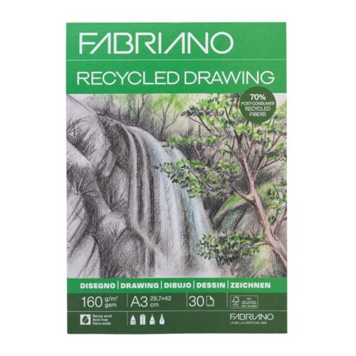 Fabriano Recyled Drawing Pads - 200gsm A3 25 Sheets