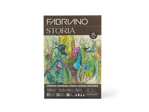 Fabriano Storia Drawing Pads - 180gsm 12.5x18cm 30 Sheets