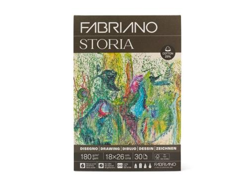 Fabriano Storia Drawing Pads - 180gsm 18x26cm 30 Sheets