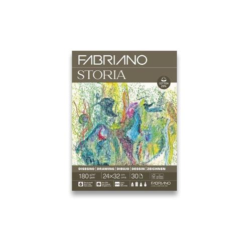 Fabriano Storia Drawing Pads - 180gsm 24x32cm 30 Sheets