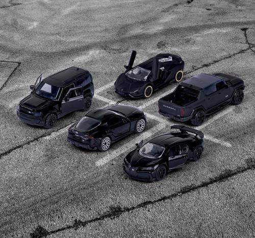 Majorette Black Edition Die-Cast Toy Cars 5 Piece Gift Pack