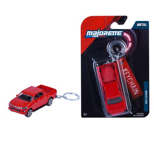 Toyota Hilux Red Toy Car Key Chain - Majorette