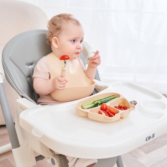 Panda Fork & Spoon - Beige - Mombella