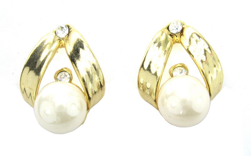 Earrings Pearl. Gold. Rhodium - Smartfox