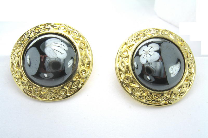 Earrings Sp. Gold/C Hematine - Smartfox