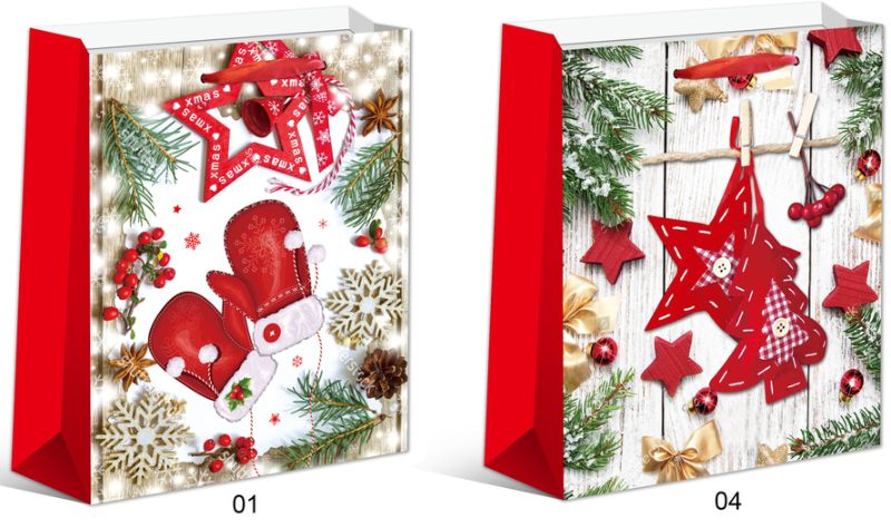 Gift Bag 2 - Christmas 72cm (Set of 6 Asstd)