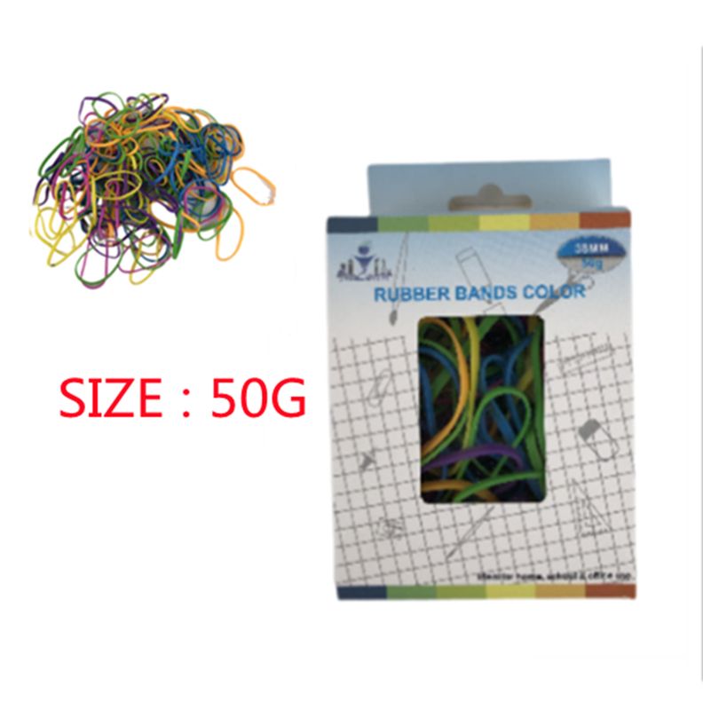 Rubber Band - Colour 50g (12 Packs)
