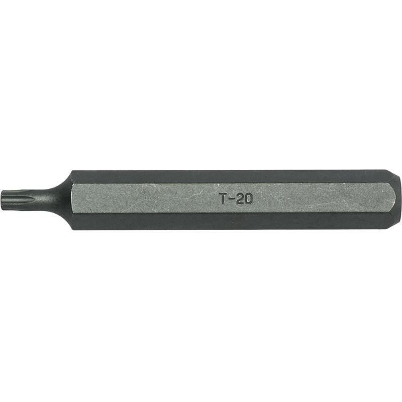 Teng 10mm TX20 hex bit, 75mm long, made from durable Cr-V steel for automotive and DIY projects, compatible with most systems.