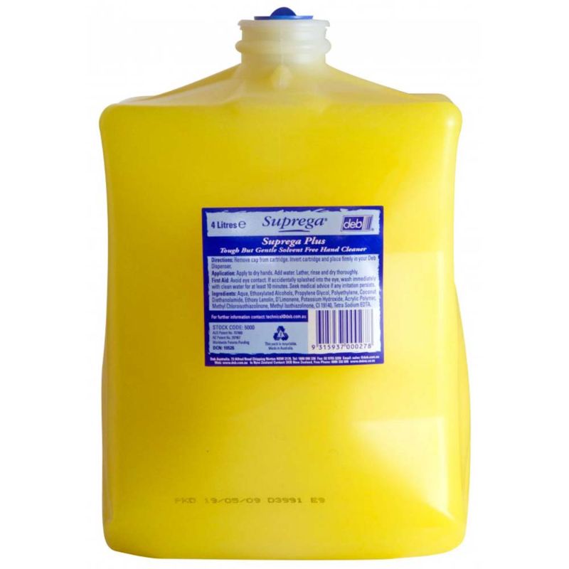 Suprega Plus Heavy Duty Hand Cleanser 4L Cartridge