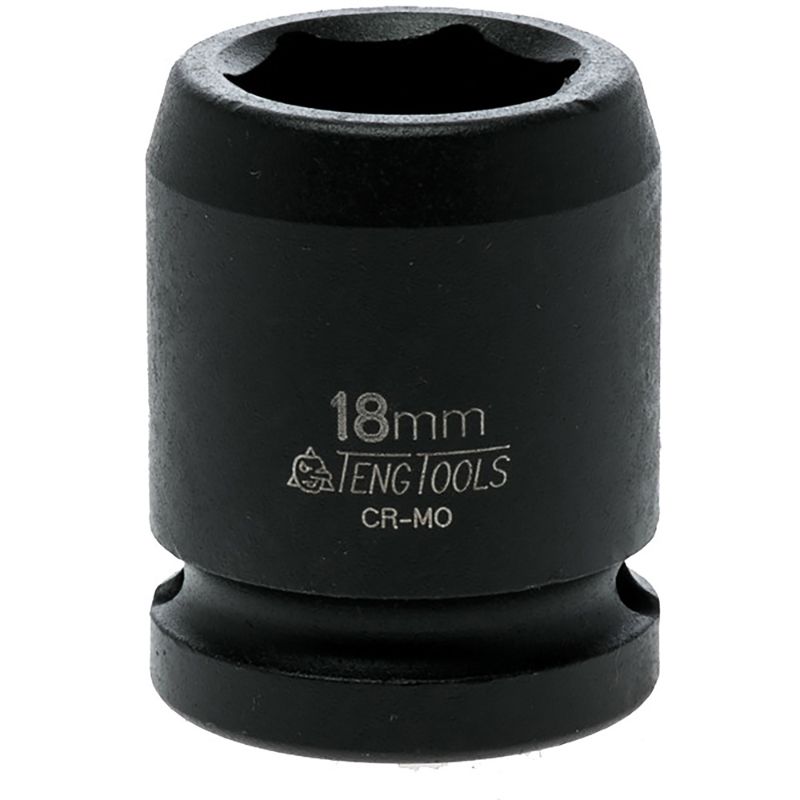 Teng 1/2in Dr. Impact Socket 18mm DIN