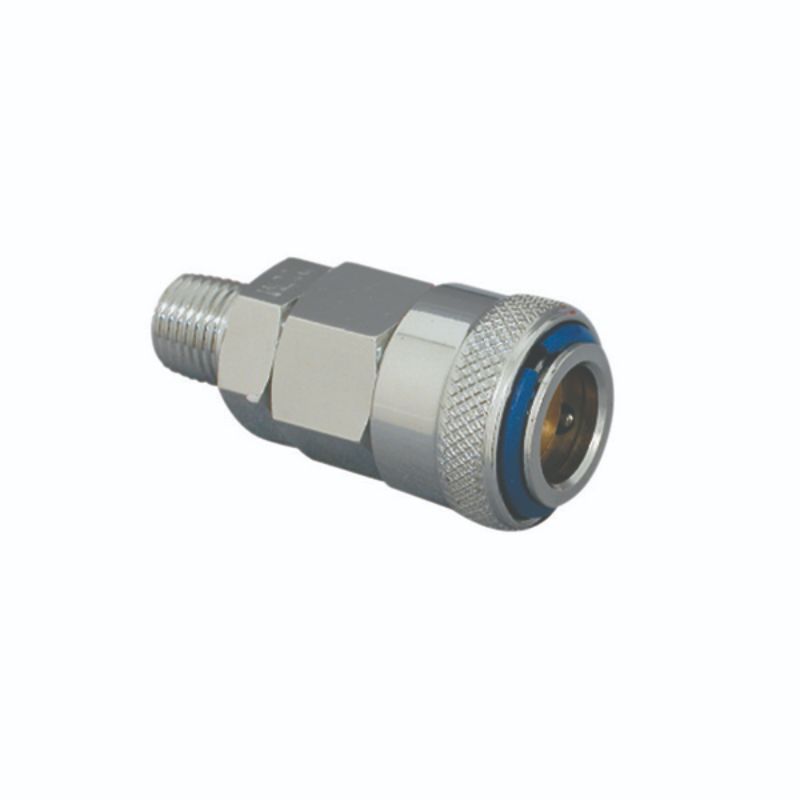 Champion 1/4in Male Air-Line Coupling Nitto for quick connect/disconnect, ensuring efficient, leak-free air tool connectivity.