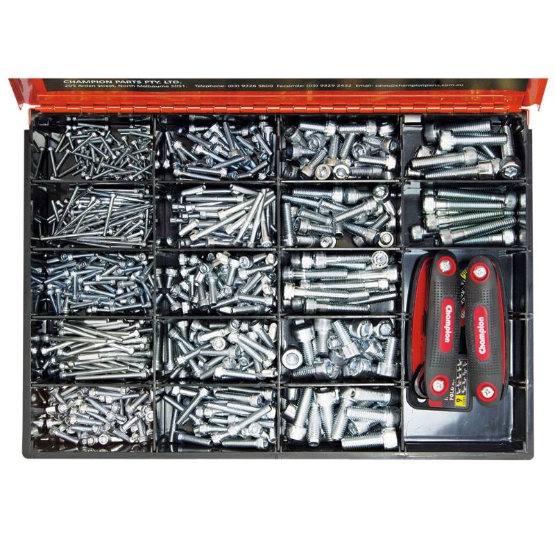 Champion Master Kit 782pc H/Tensile Socket Head Cap Screw
