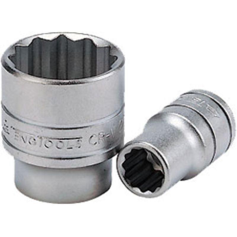 Teng 1/2in Dr. Socket 15mm 12Pnt