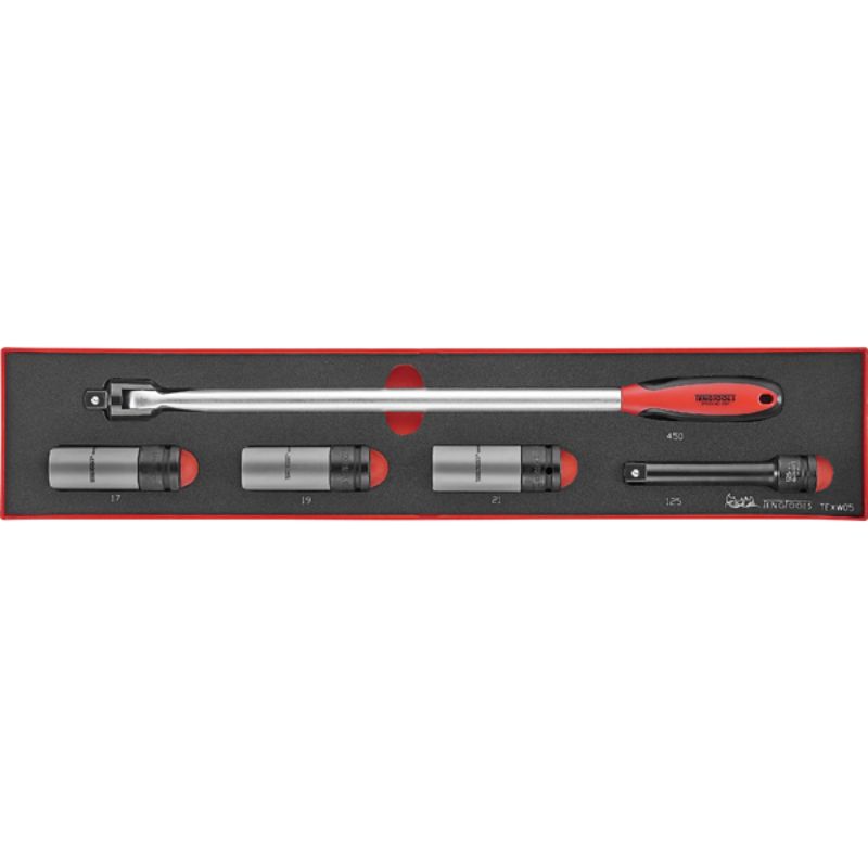 Teng 5pc Auto Wheel Tool Set W/Skts - TEX-Tray