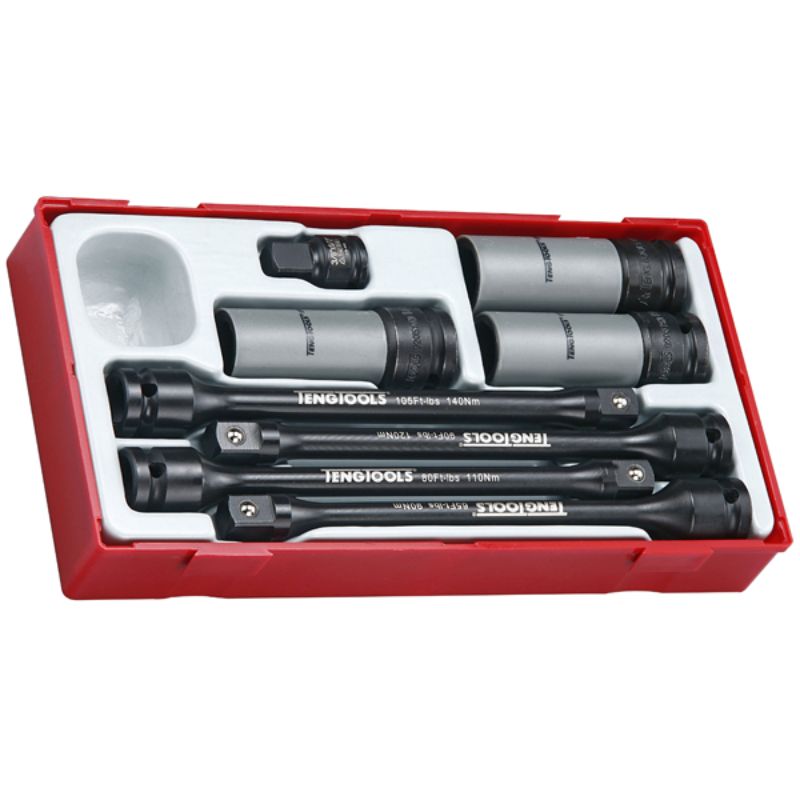 Teng 8pc 1/2in Dr. Imp Torsion Bar Set - TC-Tray