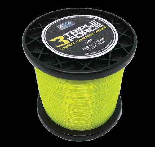 Monofilament Fishing Line Asso Triple Force IGFA Yellow 1000m 50lb
