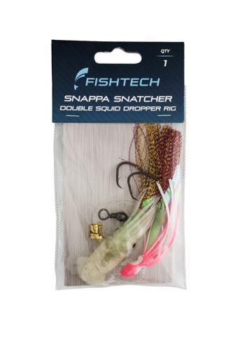 Double Squid Dropper Fishing Rig Fishtech Snappa Snatcher