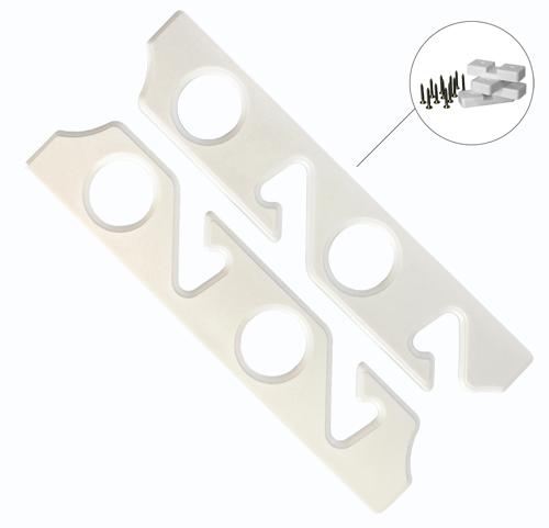 Fishing Rod Storage Rack Wall Mount 4 Rods White