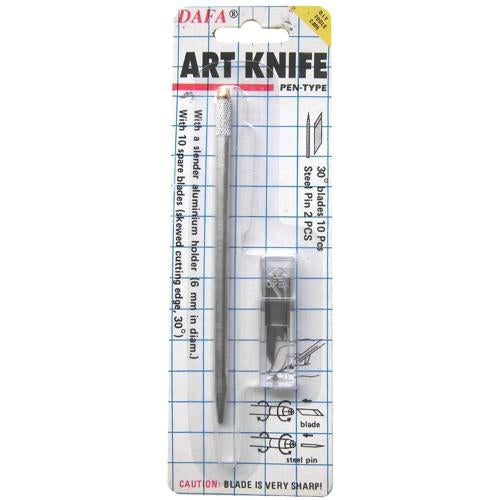 Dafa C-605 Art Knife & 10 Blades