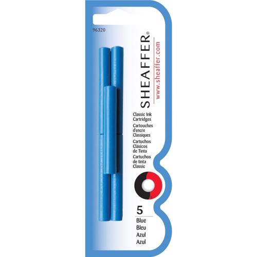 SHEAFFER SKRIP FOUNTAIN PEN CLASSIC INK CARTRIDGE - BLUE (5 PER CARD)