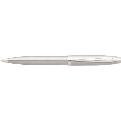 SHEAFFER 100 BRUSHED CHROME/ NICKEL PLATE BALLPOINT PEN