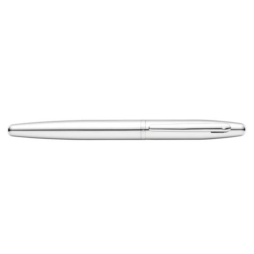 SHEAFFER VFM 9421 POLISHED CHROME FOUNTAIN PEN WITH CHROME TRIM - MEDIUM