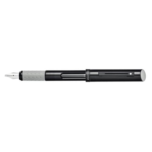 SHEAFFER CALLIGRAPHY BLACK WITH BLACK TRIM MEDIUM FOUNTAIN PEN