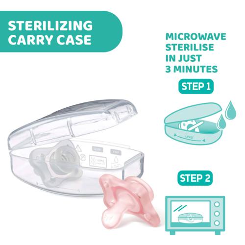 CHICCO SOOTHER:PHYSIO MINISOFT PNK SIL 0-2M 2PC