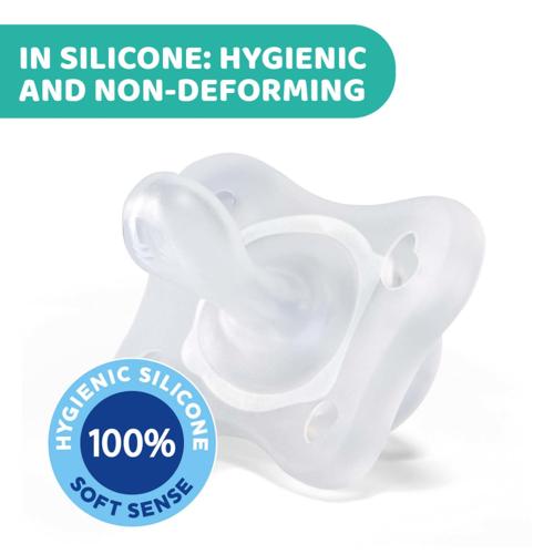 CHICCO SOOTHER:PHYSIO MINISOFT BLU SIL 0-2M 2PC