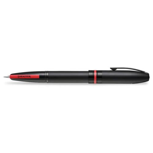 SHEAFFER ICON MATT BLACK WITH GLOSSY BLACK PVD TRIM FINE FOUNTAIN PEN