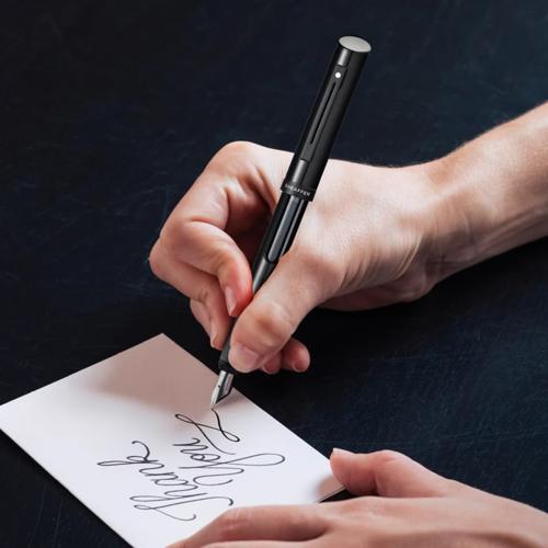 SHEAFFER CALLIGRAPHY BLACK W/BLACK TRIM BFP
