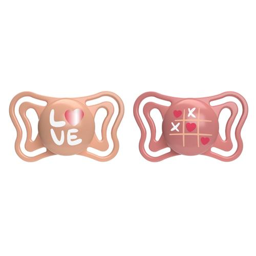 CHICCO SOOTHER:PHYSIO LIGHT PINK SIL 16-36M 2PC