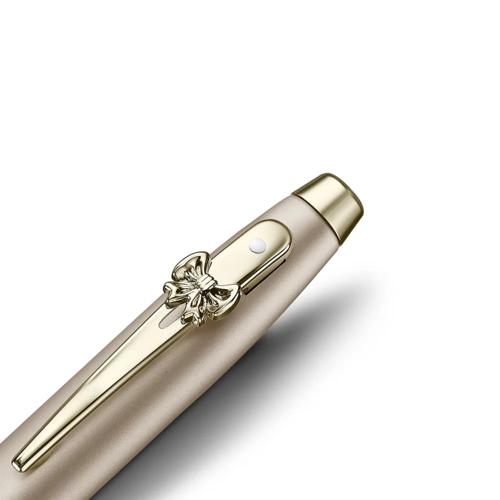 SHEAFFER EMILY IN PARIS 100 CHAMPAGNE GOLD/BOW CLIP FOUNTAIN PEN FINE NIB