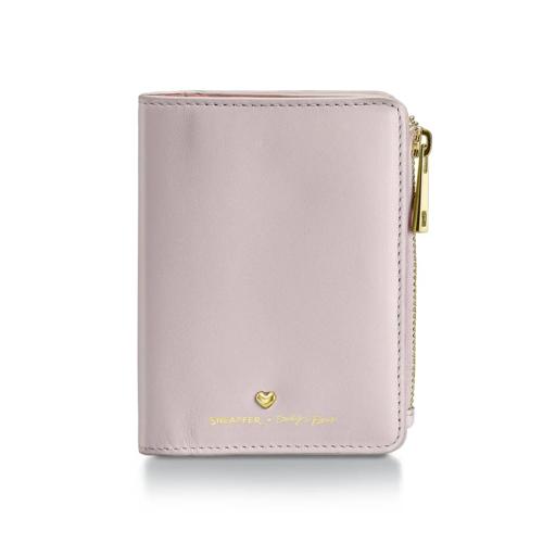 SHEAFFER EMILY IN PARIS FULL-GRAIN LEATHER ZIPPED BIFOLD COIN WALLET