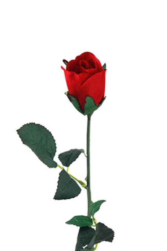 Artificial Rose Bud (Lg) - Dark Red - Set of 30