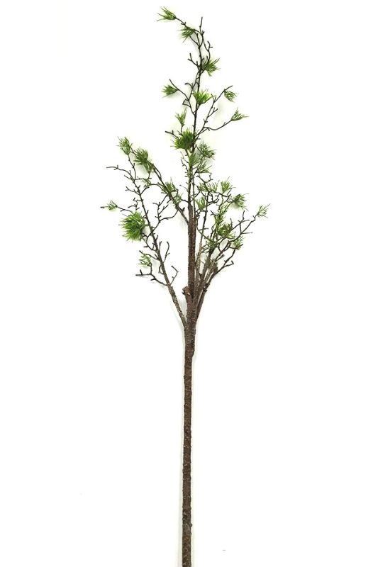 Lifelike 135cm artificial coral leaf spray in mid green, perfect for vibrant home decor and DIY floral projects.