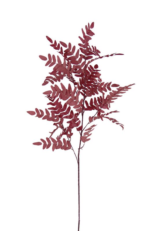 Artificial Sophora japonica leaves - Cranberry - Set of 10