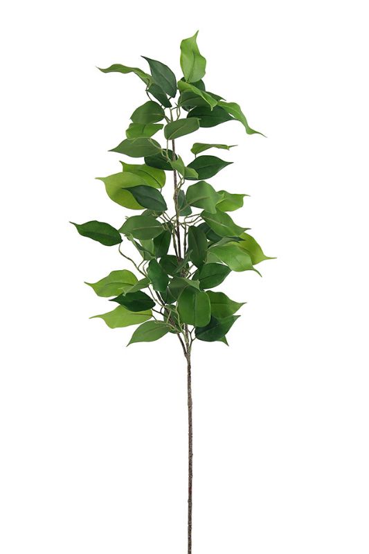 Artificial Deluxe Ficus Spray (60 Leaves) - Mid Green - Set of 4
