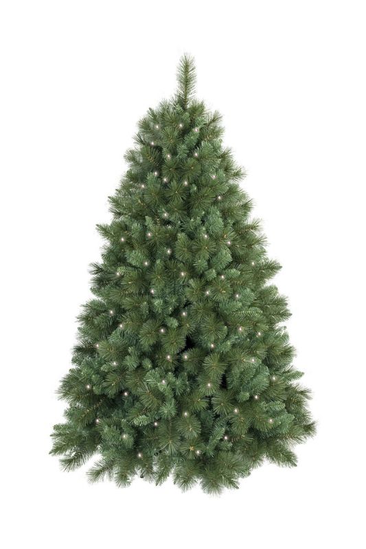 7' Deluxe Christmas Tree (inc 400 LEDs) - Mid Green