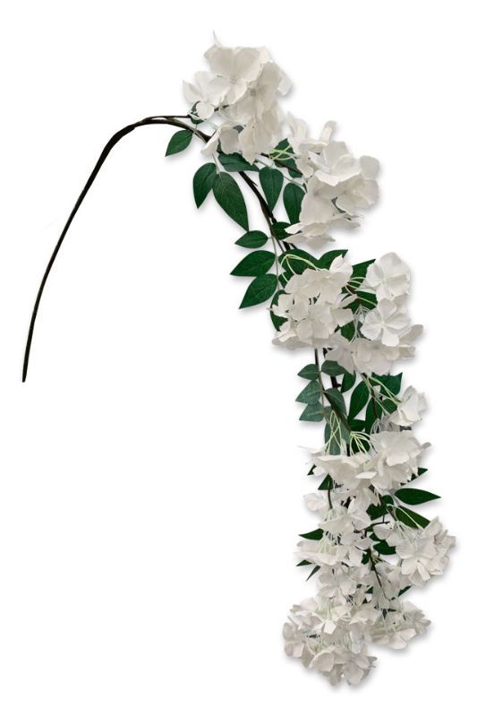 Artificial Hydrangea Spray - White - Set of 2