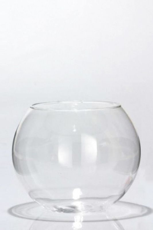 Glass - Premium Sphere Vase - Clear - Set of 6