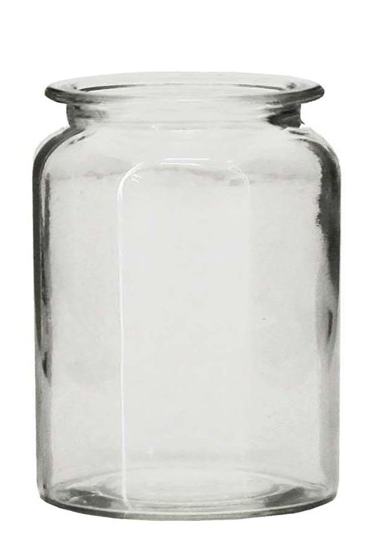 Glass - High Neck Plain Cylinder Vase - Clear - Set of 12