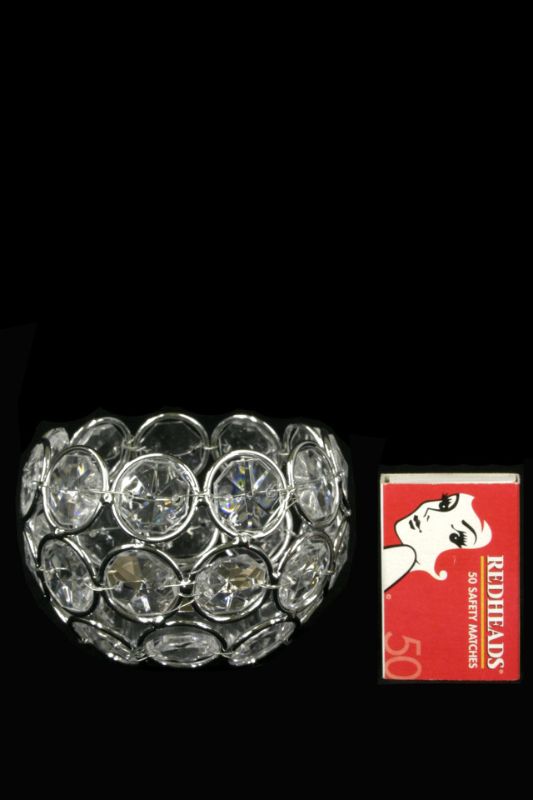 Beaded Ball Votive - Clear - Set of 6