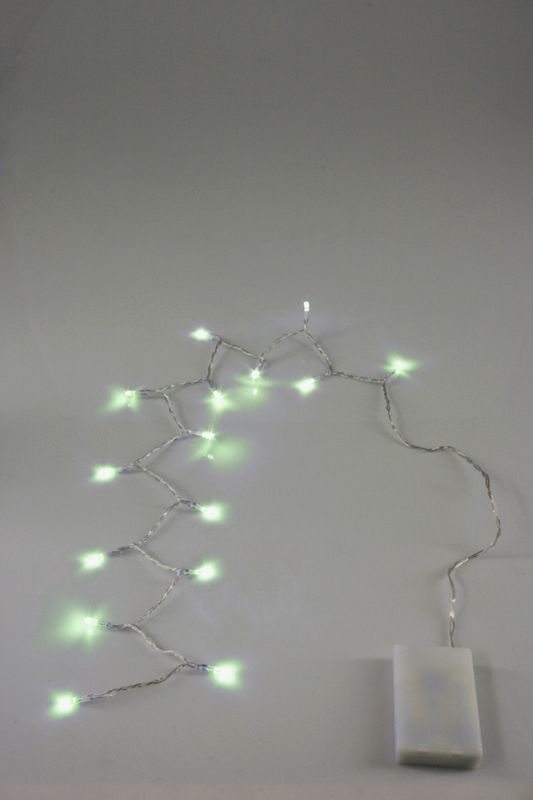 "Battery-operated LED string lights in royal blue, perfect for creating a magical ambiance indoors or outdoors."